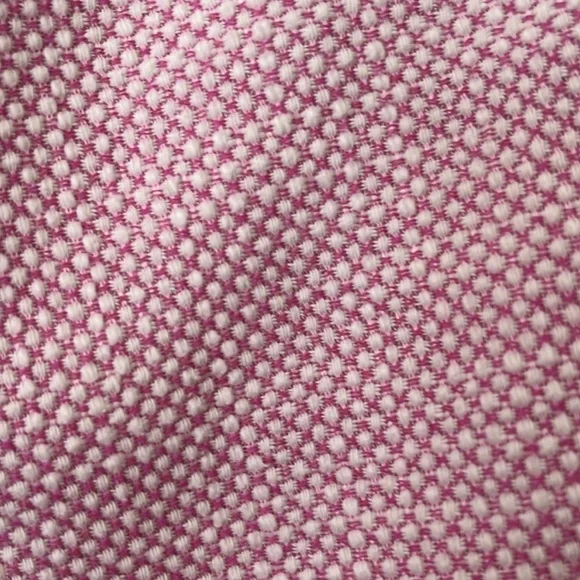 Ann Taylor Ava ankle pants in pink & white texture. Size 10 Tall - Picture 9 of 10